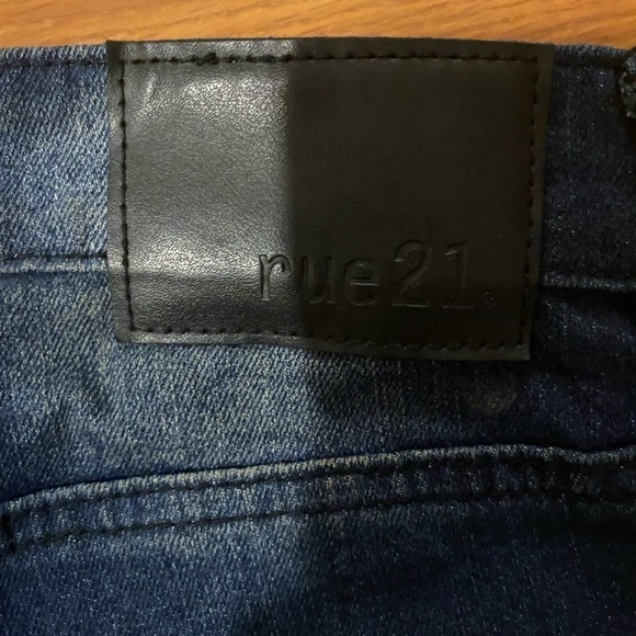 Rue 21 Supreme Flex Skinny Jeans 32 x 32 one side blue one side black (GB) - Picture 13 of 14